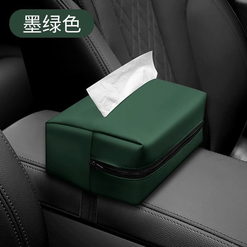 Caja de pañuelos para coche, caja de dibujo, caja de apoyabrazos para coche creativo, bolsa de pañuelos de celebridades de Internet multifuncional fija para el respaldo de la silla image 8