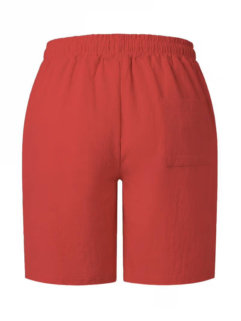 Heren linnen strandshorts in rechte pasvorm voor de zomer_voghion.com