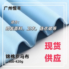 400-420G弹力锦棉罗马布料西装连衣裙套装阔腿裤针织面料衣服