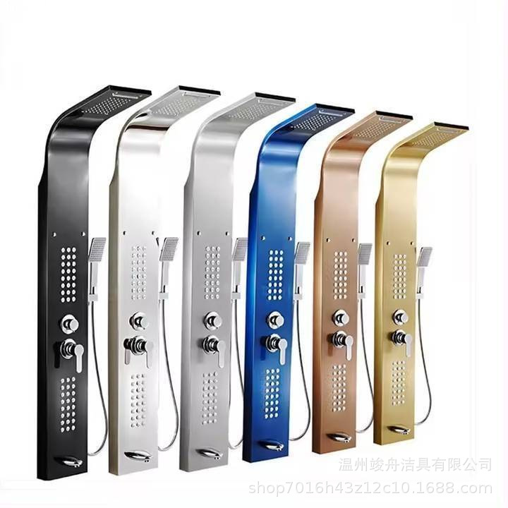 Pantalla de ducha Juego de ducha inteligente Ducha integrada Juego de baño de salida de agua multifuncional de cinco velocidades