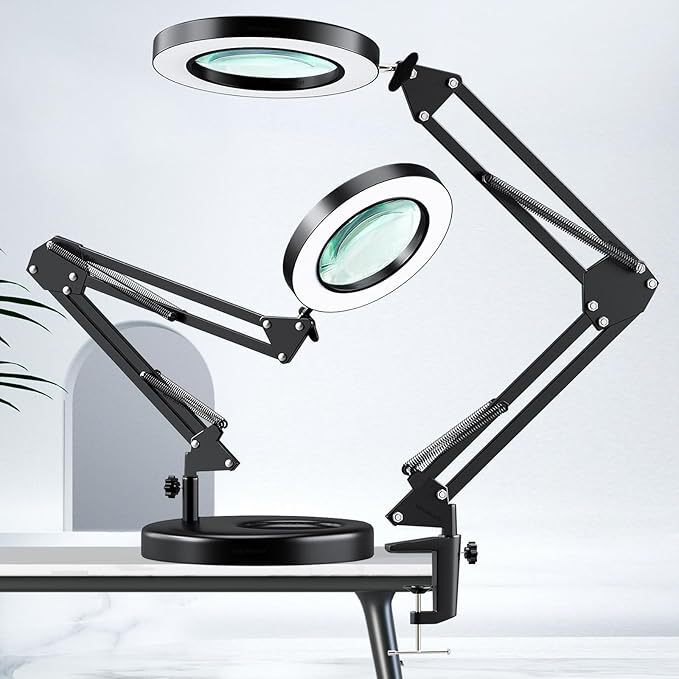 Repair Work Folding Magnifying Glass Desk Lamp Eye Protection Reading and Learning Lamp Led Repair Desk Lamp Nail and Eyelash Beauty Lamp Repair Work Folding Magnifying Glass Desk Lamp Eye Protection Reading and Learning Lamp Led Repair Desk Lamp Nail and Eyelash Beauty Lamp
