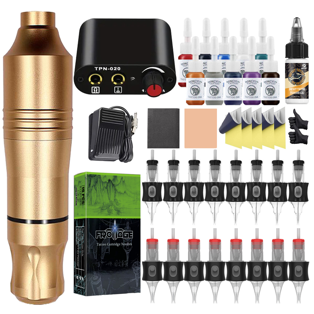 C형-황금 문신 세트