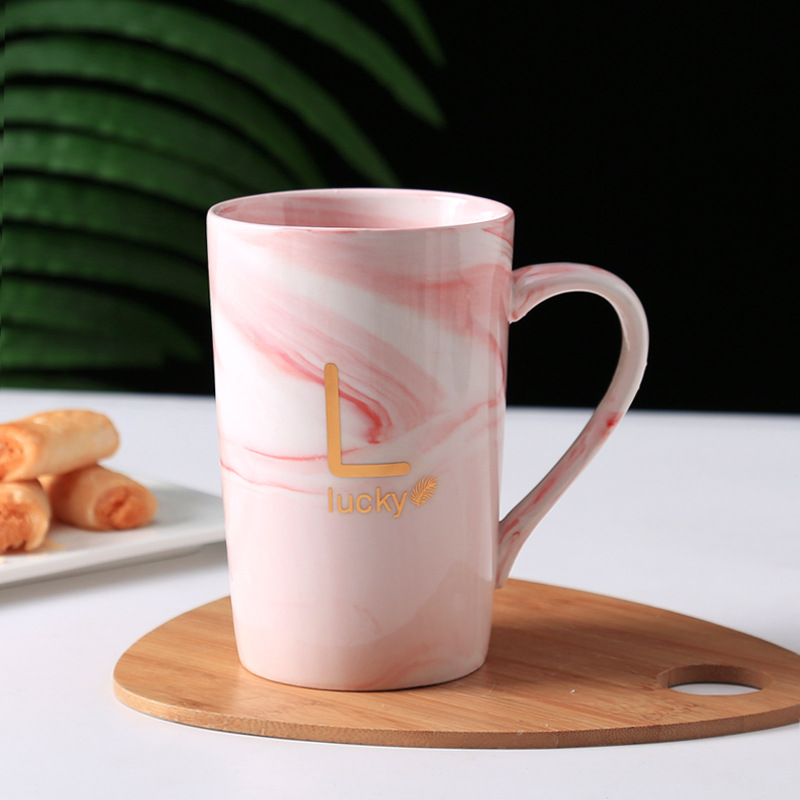 Tazas de cerámica de gran capacidad para hombres y mujeres con cubierta simple taza de café de leche de pareja de estudiantes taza de menú