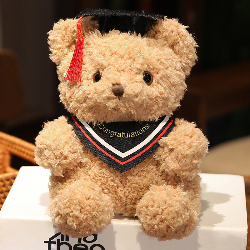 Doctor de dibujos animados sombrero Teddy Bear muñeca juguetes de peluche uniformes de licenciatura osos abrazando osos muñecas regalo de graduación