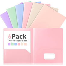 亚马逊热销两页文件夹新色系办公室文件夹资料letter size收纳夹