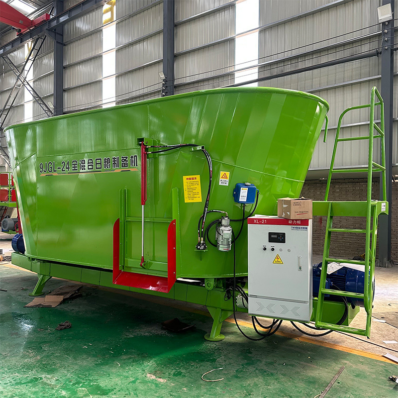 Vertical Tmr Complete Feed Mixer, Cattle and Sheep Forage Mixer, Cutting, Mixing, and Crushing All-In-One Machine Vertical Tmr Complete Feed Mixer, Cattle and Sheep Forage Mixer, Cutting, Mixing, and Crushing All-In-One Machine