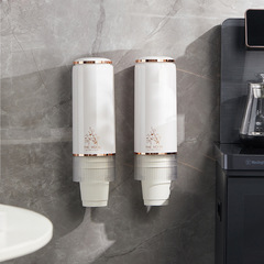 Independently designed light luxury disposable paper cup storage rack wall-mounted punch-free automatic cup dropper cross-border