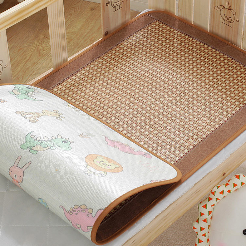 Kindergarten Baby Mat Summer Baby Bed Children's Bed Nap Rattan Mat Ice Silk Special Mat Summer Sweat-Absorbent Factory