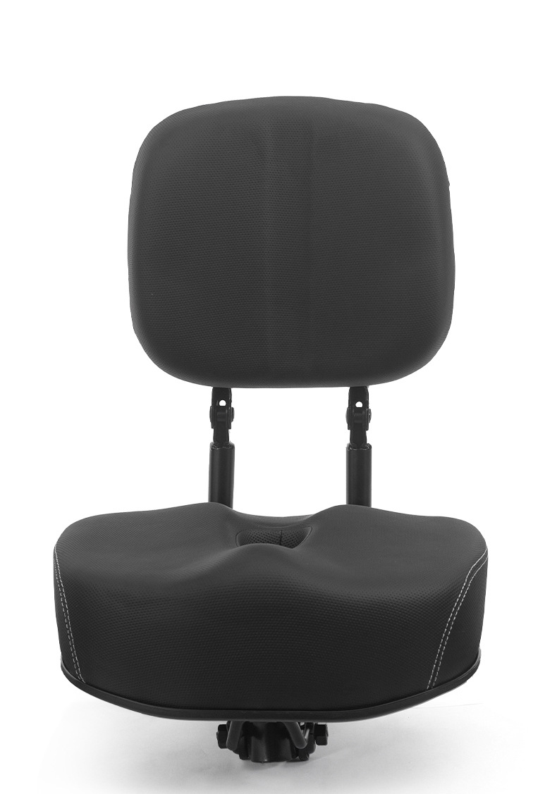 Folding Universal Modified Large Thickened Backrest Saddle Cushion for Mountain Bikes and Electric Bikes, Thickened and Reinforced