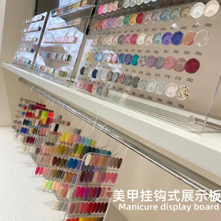 ins nail acrylic display board Korean blogger with hook acrylic plate nail color card display