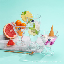 朗旭玻璃冰激凌冰淇凌杯甜品杯酸奶果汁奶茶太阳花冷饮杯厂家批发