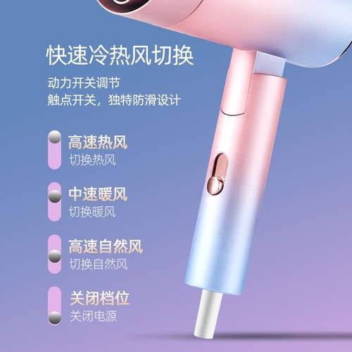 Manufacturer cross-border hair dryer for hair salon, home hotel, barber shop, high-power European and American dormitory Internet celebrity folding hair dryer