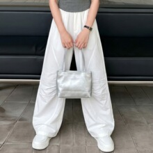 女童棉布弯刀裤夏季中大童韩范薄款长裤女孩潮酷百搭休闲裤子代发