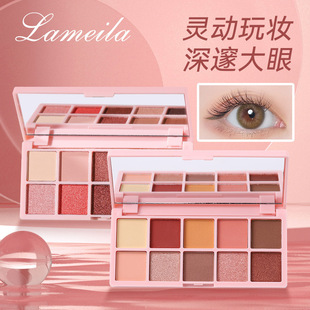 [Export/Cross-Border Lameila Only] Ten-Color Eye Shadow Palette Matte Nude Makeup Earth Color Natural Girly Style 5020