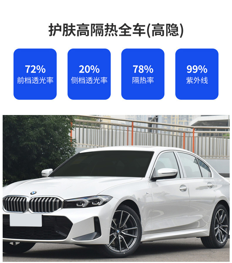 23-25 Byd Seagull Full Car Glass Film, Heat Insulation Film, Front Shield, Explosion-Proof, Sunscreen, Privacy Car Window Solar Film