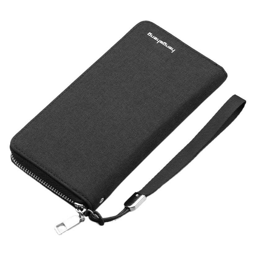 Men's Clutch Wear-resistant Multi-card Canvas Handbag Business Fashion Mobile Phone Wallet Fashionable Brand Clutch