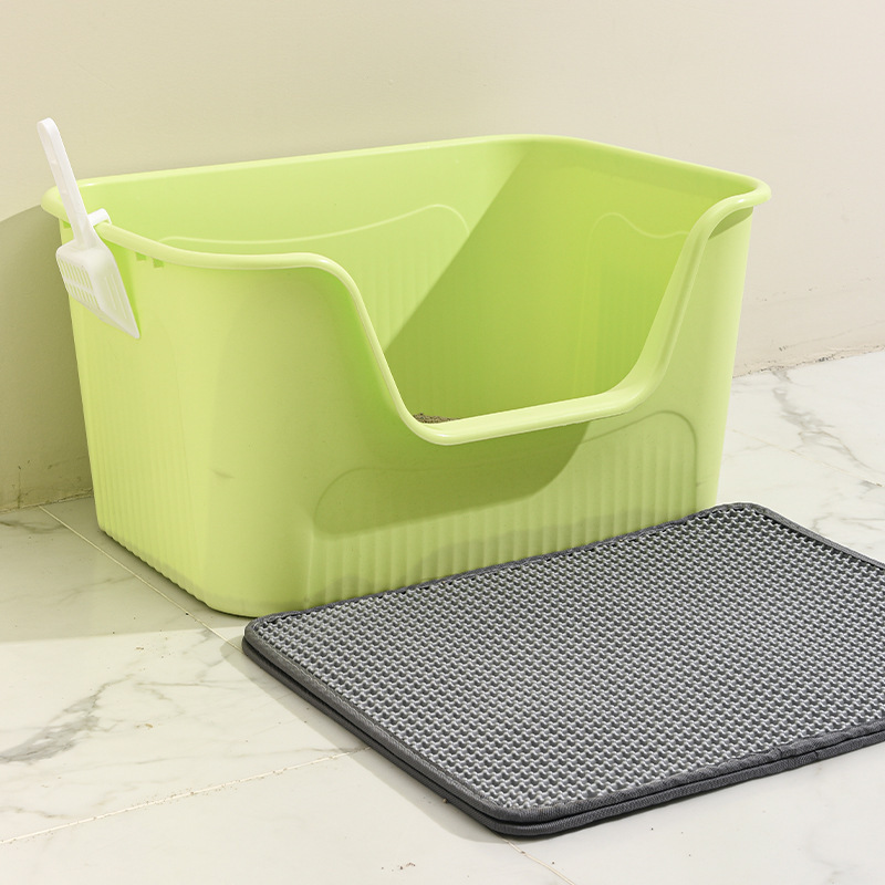 푸른 잔디 + 고양이 모래 매트