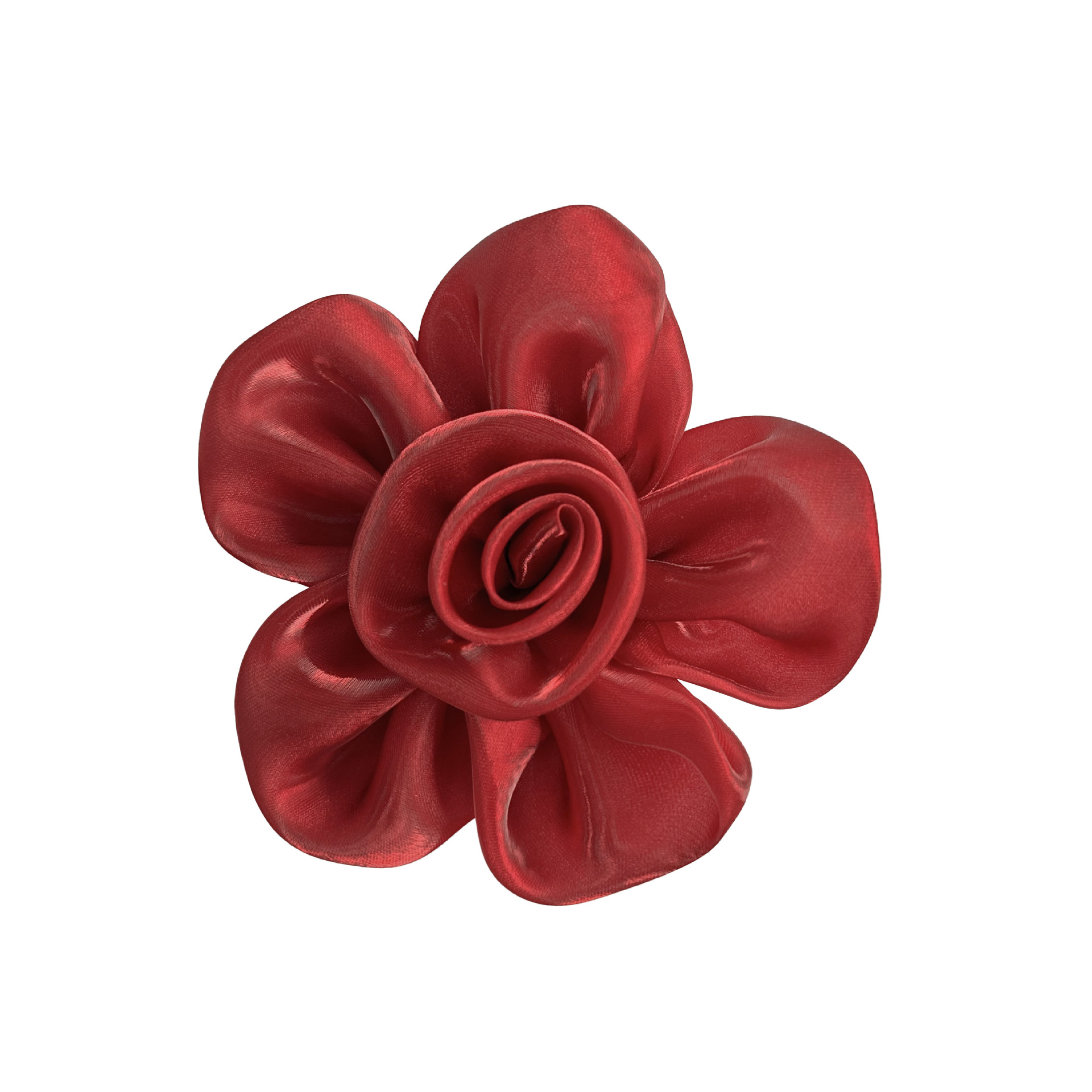 11.6cm fábrica directa accesorios de flores zapatos accesorios de ropa satén flores hechas a mano clip de cabello ropa diy