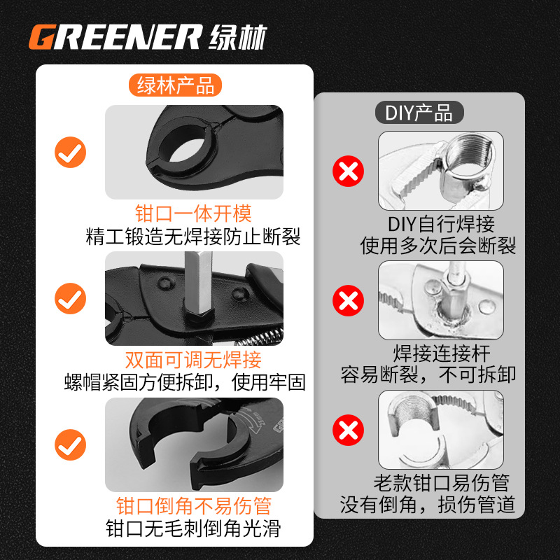 Herramientas completas para la limpieza de tuberías geotérmicas de montaje universal especial para la limpieza de tuberías geotérmicas de bosque verde para desmontaje de pinzas de divisor de agua image 3