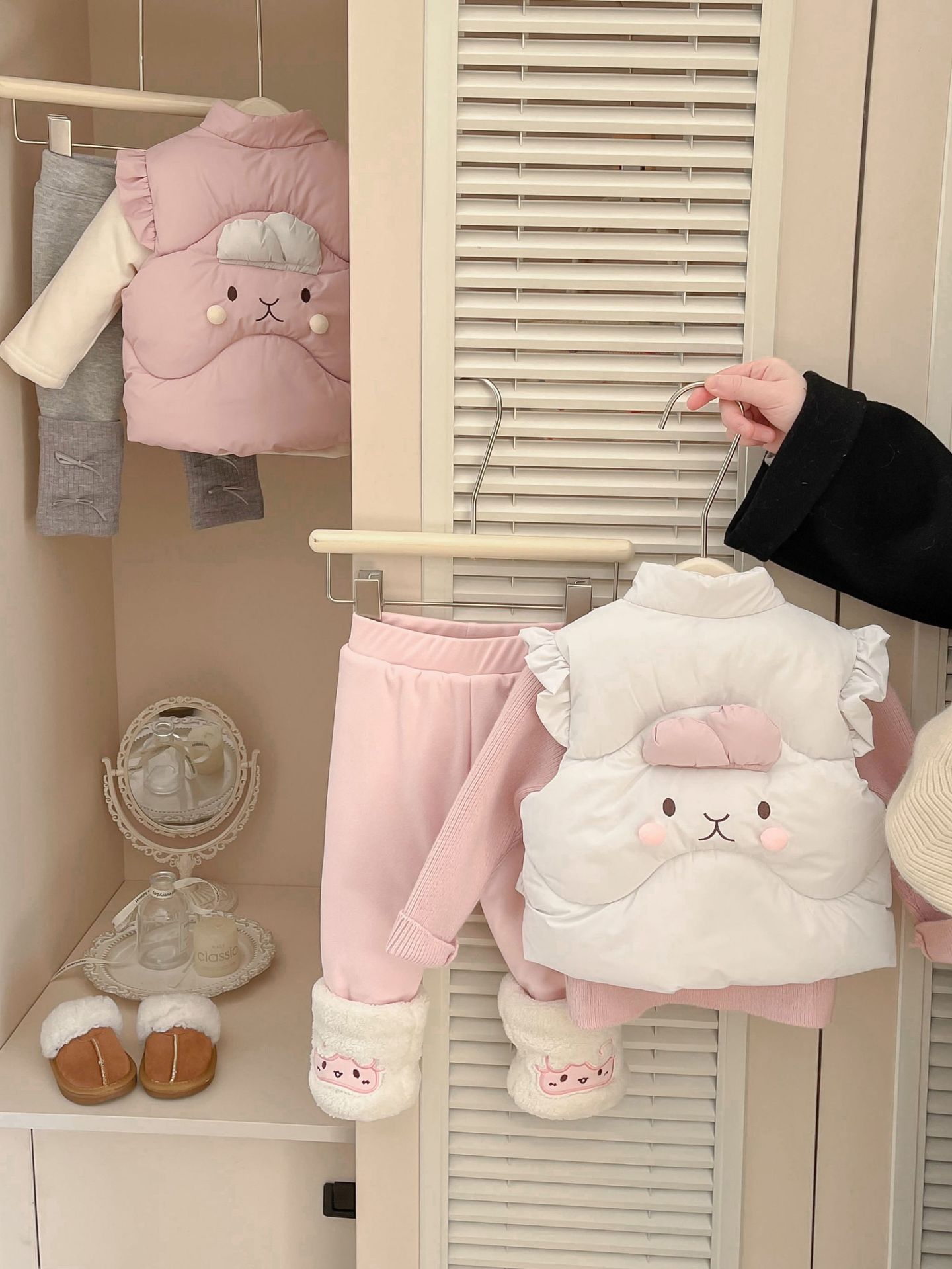 Niña de invierno y otoño de algodón chaleco nuevo estilo coreano princesa de aire extranjero bebé adorable chaleco caliente de hombro grueso