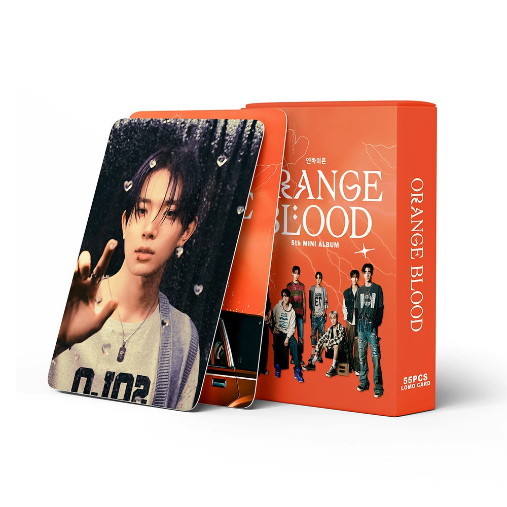 55 E ORANGE BLOOD Liang Zhenyuan KPOP LOMO