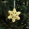 Yellow, with snowflakes