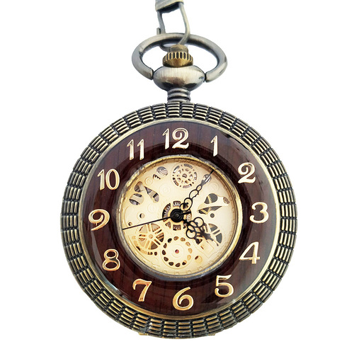 One Piece Dropshipping Foreign Trade Hot Selling Large Flip Mechanical Pocket Watch Roman Carved Hollow Classic Mechanical Watch Pocket Watch