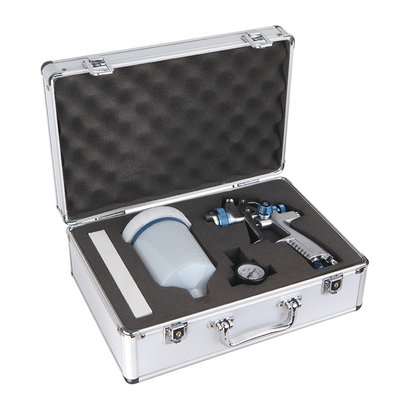 Pistola de pulverización neumática de alta atomización, botella de pulverización de pintura de látex, caja de herramientas de pulverización, juego de pistolas de pulverización de pintura para muebles y automóviles image 14
