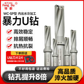 u钻刀杆暴力钻数控车床WC刀片刀柄平底深孔加长快速喷水u钻头其他