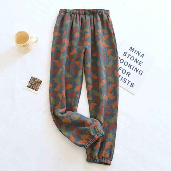 Ginkgo leaf titanium girl collection pants 002