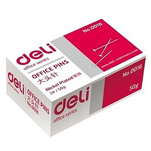 Deli 0016 pin metal pin fixed pin No. 3 pin pin for positioning (50g/box)