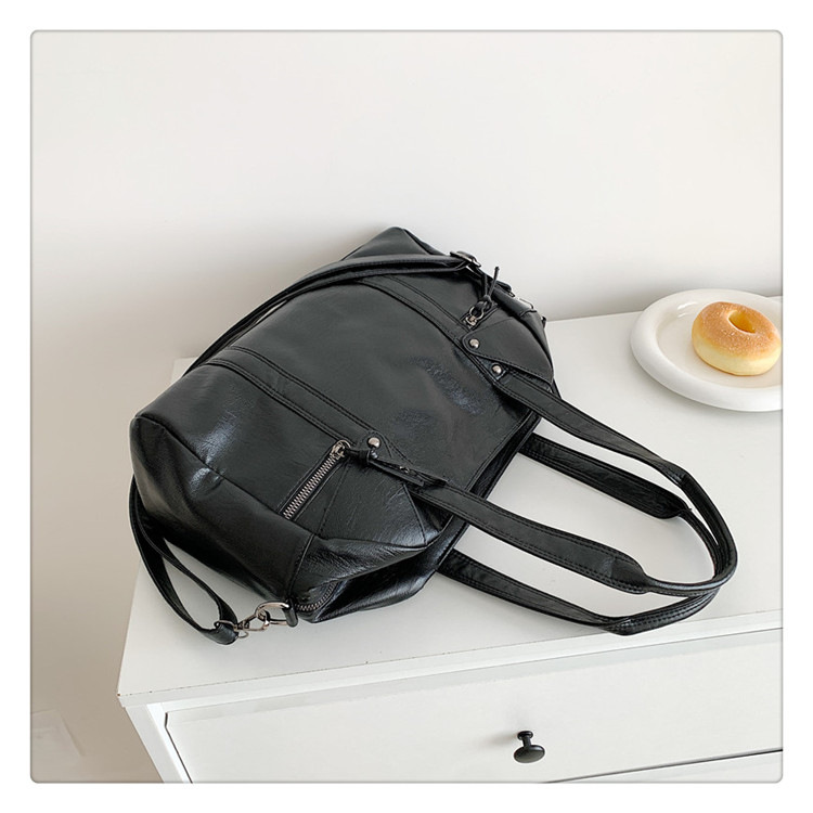 European and American cross-border fashion women's bag 2024 Spring new women's handbag, single-shoulder crossbody bag, simple tote bag undefined