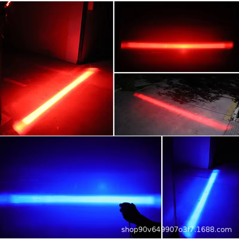 Upgraded Integrated Forklift Red and Blue Light Warning Lamp 12-80V High-Brightness Linear Area Safety Light Limiting Light