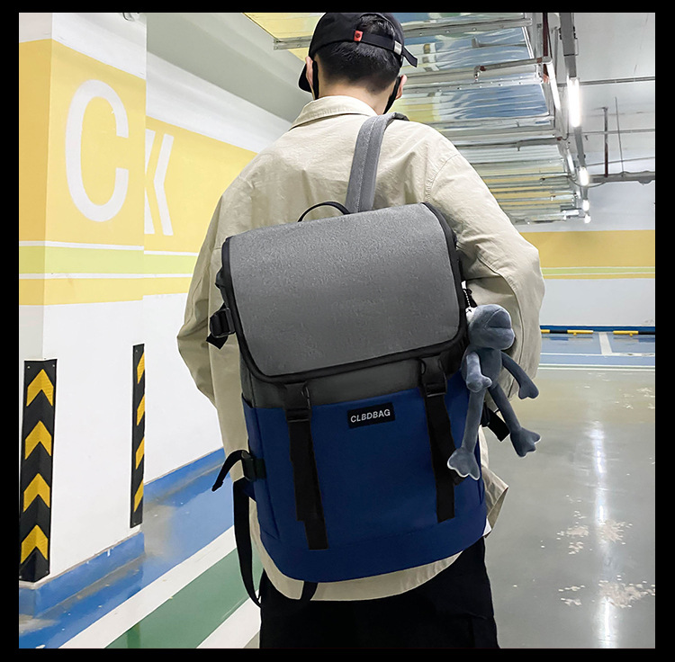 Backpack Korean Fashion Rucksack College Student School Bag Trend Travel Bag Computer Bag display picture 5
