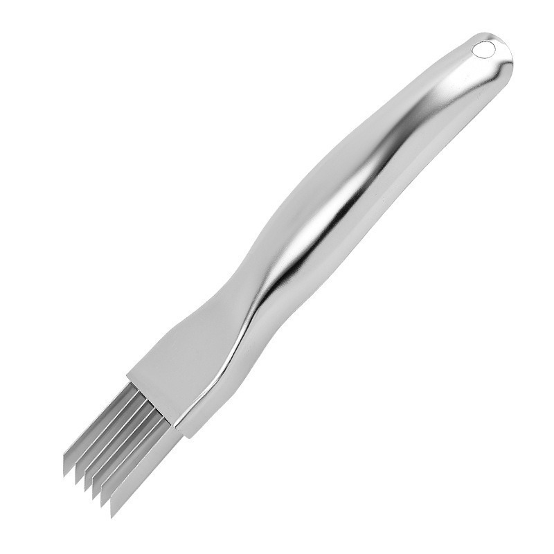 Stainless Steel Green Onion Cutter Creative Home Vegetable Scallion Shredder Slicer Knife Shredding Tool Kitchen Grater Shredding Knife