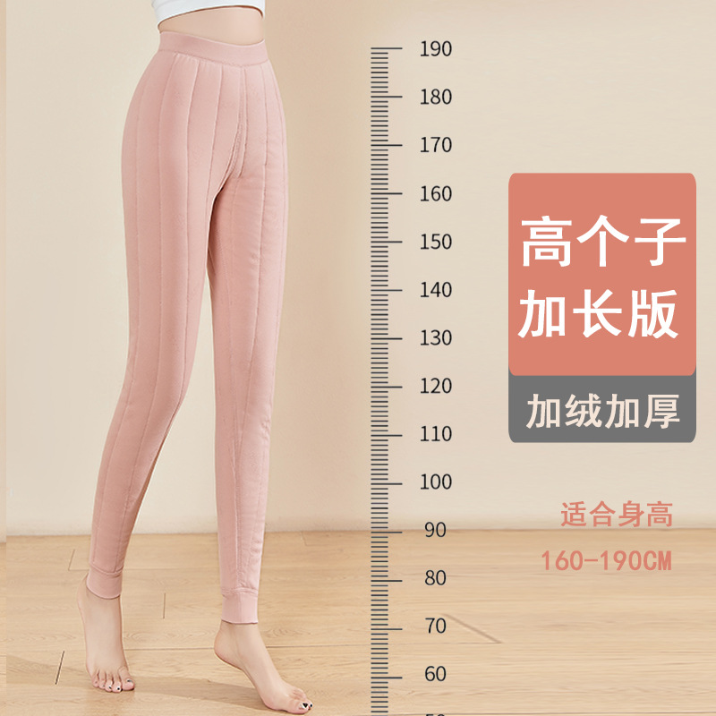 三层加厚加长版冬季内穿棉裤女学生东北高个子大长腿保暖裤子打底