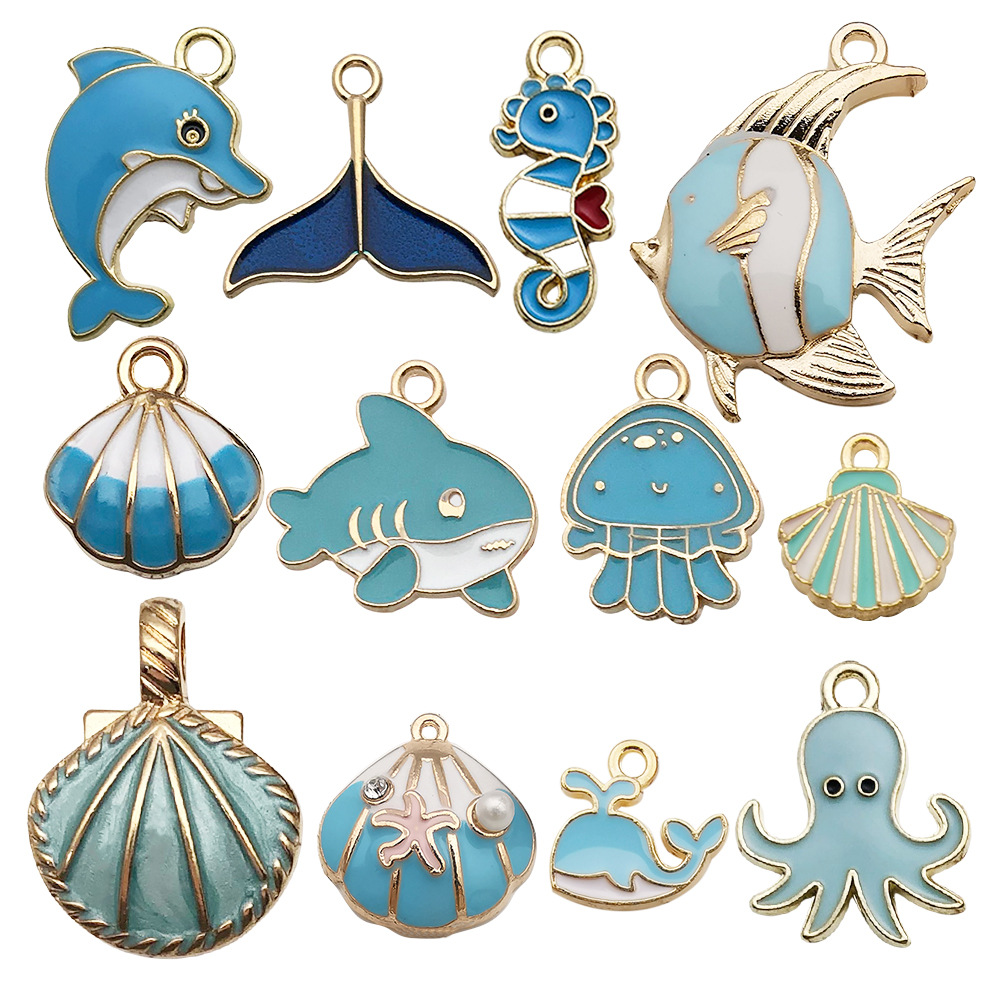 4g Weight Pendant Jewelry Making Type Shell Inlay Material DIY Jewelry Accessories, Keychain Classification 1 Piece Quantity Alloy Material Starfish, Ocean, Hippocampus, Shell, Horse Pattern Marine Style, Simple Style Style Enamel, Enamel Craft Pink Color 1 Piece Alloy Shell Starfish Ocean Hippocampus Pendant DIY Jewelry Accessories Keychain 7