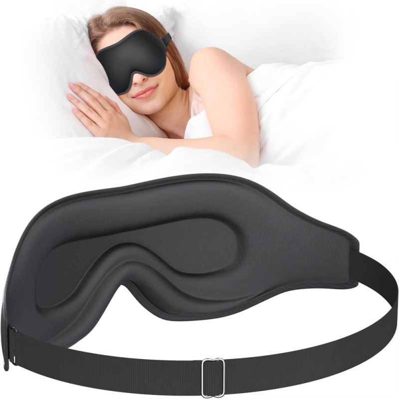 跨境3D立体睡眠眼罩航空透气鼻翼不压眼午休夜间全遮光遮光护眼|undefined