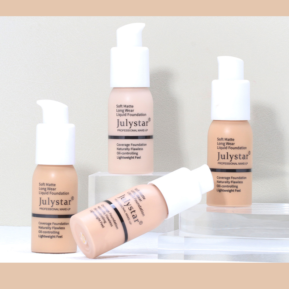 Letter Pattern Fashion Waterproof And Durable Smear-proof Makeup Moisturizing Foundation