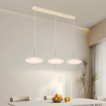孟菲斯餐厅吊灯2026新款创意彩色多巴胺奶油风白玉玻璃三头餐桌灯