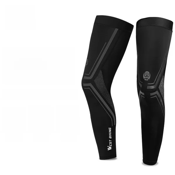 WEST BIKING summer ice silk sun protection leg cover riding leg cover quick-drying Sports Basketball leg pad knee pad leg cover