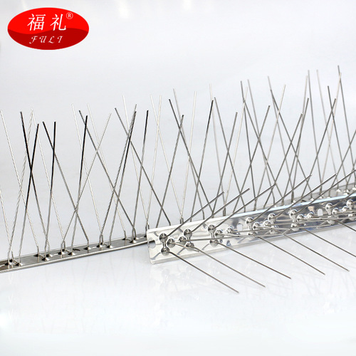Cross-border supply garden bird spikes 304 stainless steel anti-cat anti-climbing outdoor balcony eaves stainless steel bird spikes