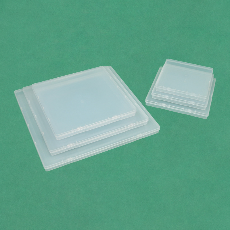 Multi-Specification Square Flat Box Pp Transparent Jewelry Sticker Packaging Box Amazon 1.8cm Plastic Storage Box