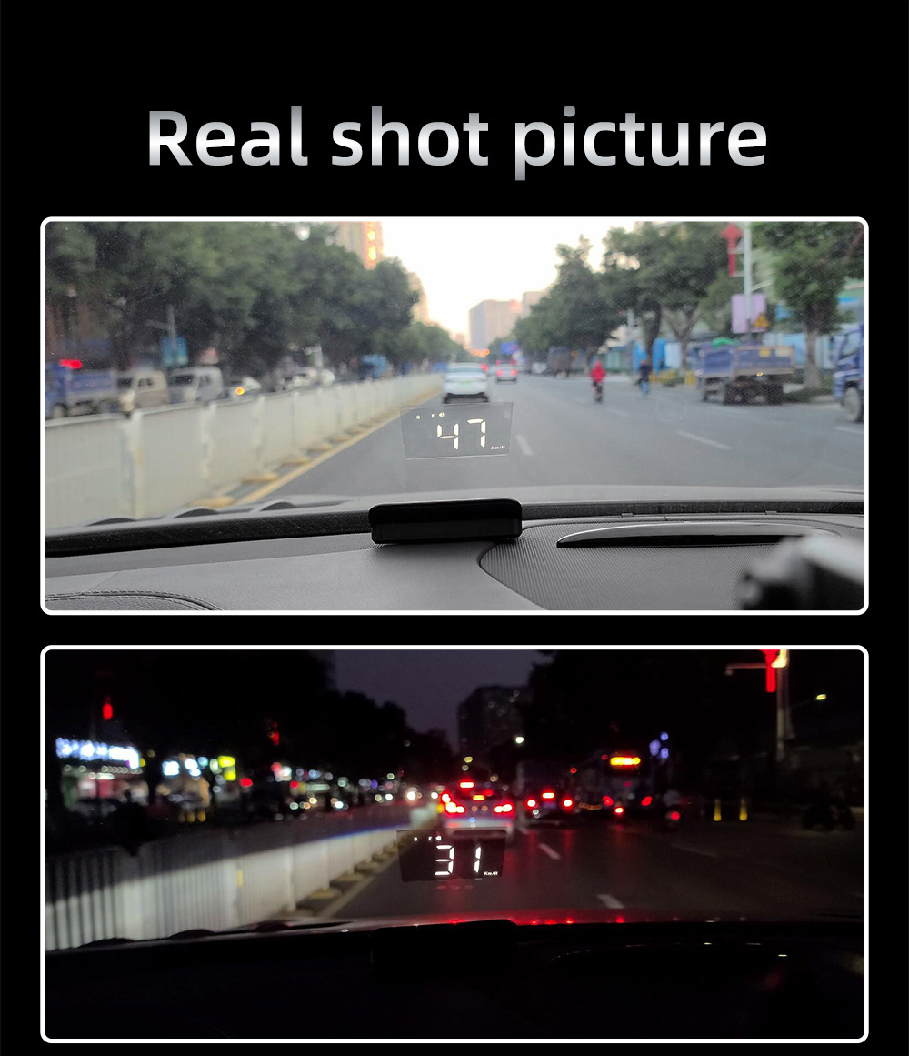 M1 Car Hud Head-Up Display Universal Car Gps Speedometer Single Trip Distance Meter Direct Sale from Manufacturer