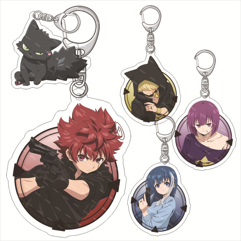 Night Sakura's Big Combat Acrylic Keychain Asao Sun Night Sakura Six Meiguichiro Acrylic Pendant