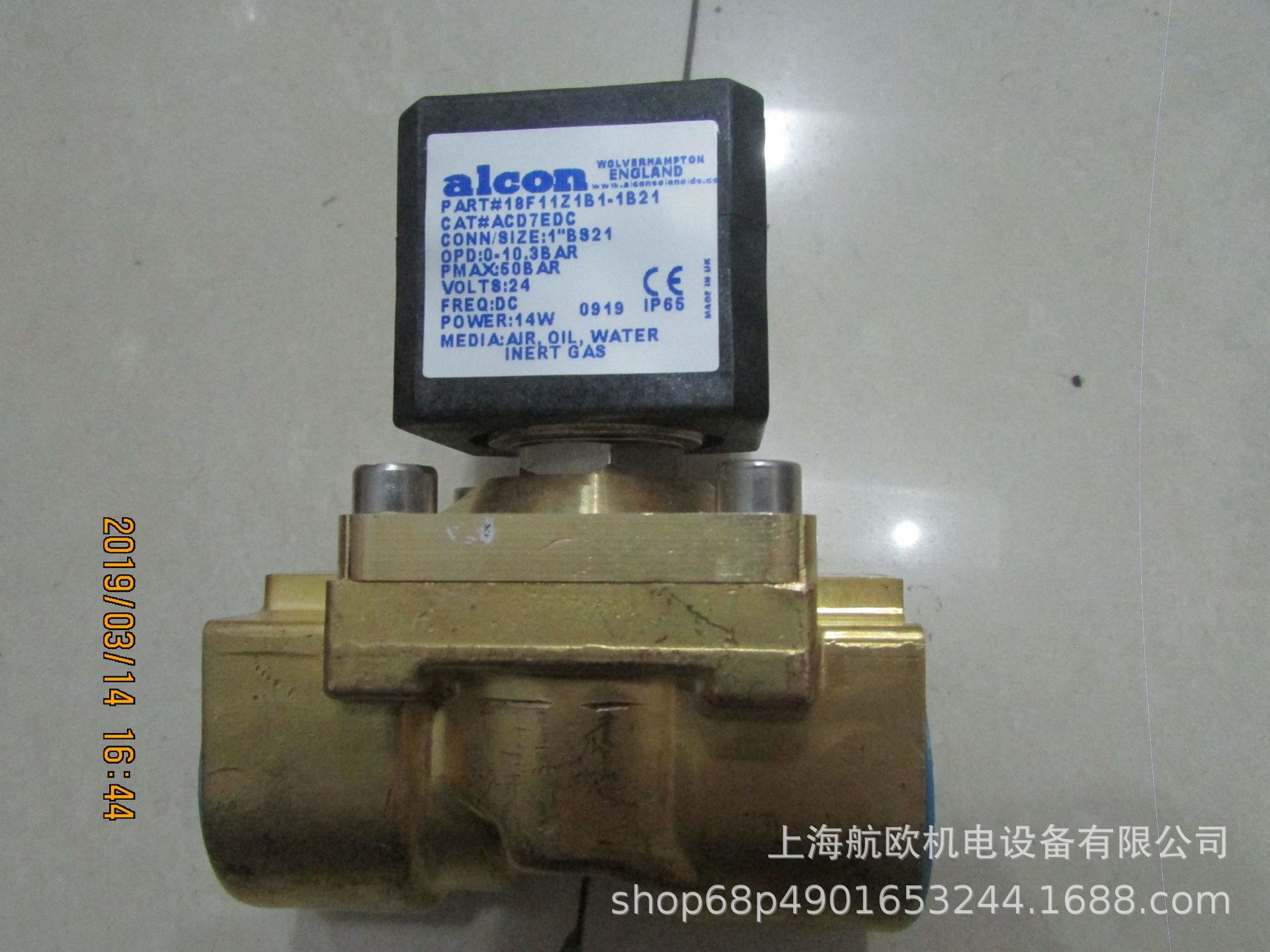 ALCON电磁阀18F11Z1B1-1B21，18E11Z1B1-1B21