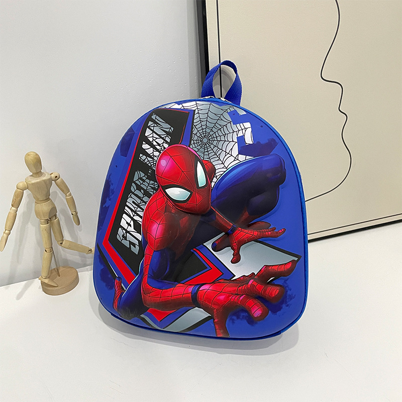 Mochila para niños kindergarten clase pequeña mochila tridimensional de dibujos animados de Spider-Man Capitán América popular simple ultra-ligero