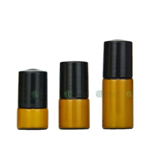 Rolling ball bottle 1ml 2ml 3ml rolling ball bottle essential oil dispensing bottle small glass bottle cosmetic dispensing bottle