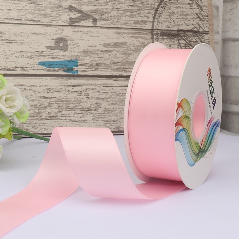 Cinta de satén de doble cara de 4 cm para manualidades, cinta de poliéster, cinta para flores, cinta de seda, cinta para decoración de pasteles, cinta para cajas de regalo, accesorios para el cabello, lazos para regalo image 36