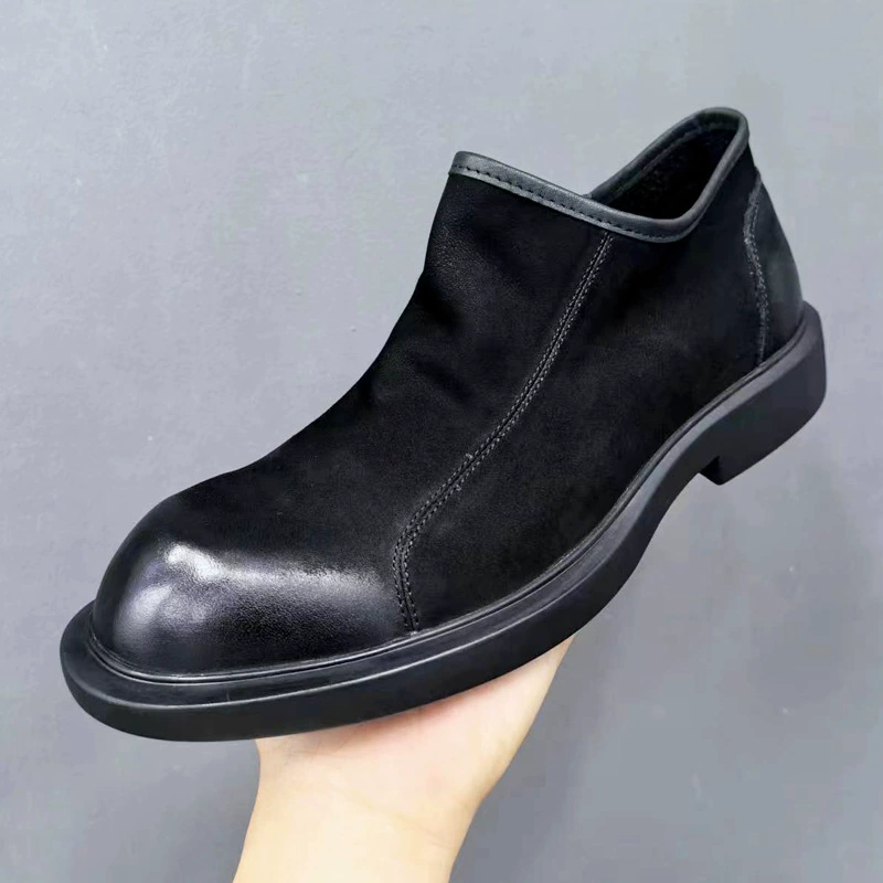 Martin сапоги мужские кожаные ботинки Британские ретро сапоги челси мягкие кожаные круглые сапоги летние повседневные сапоги